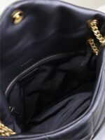YSL 25S LOULOU PUFFER GM 35 IN BLACK CALFSKIN GOLD HARDWRE - Image 14