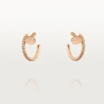 JUSTE EARRINGS 12.75MM PINK GOLD DIAMOND