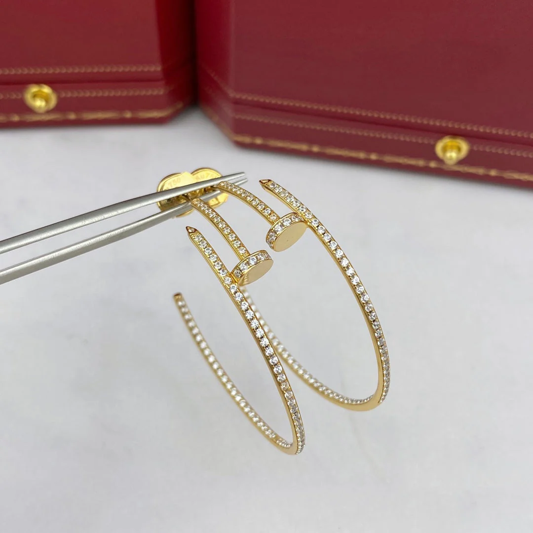 JUSTE EARRINGS FULL DIAMONDS 1.8MM JUSTE EARRINGS FULL DIAMONDS 1.8MM