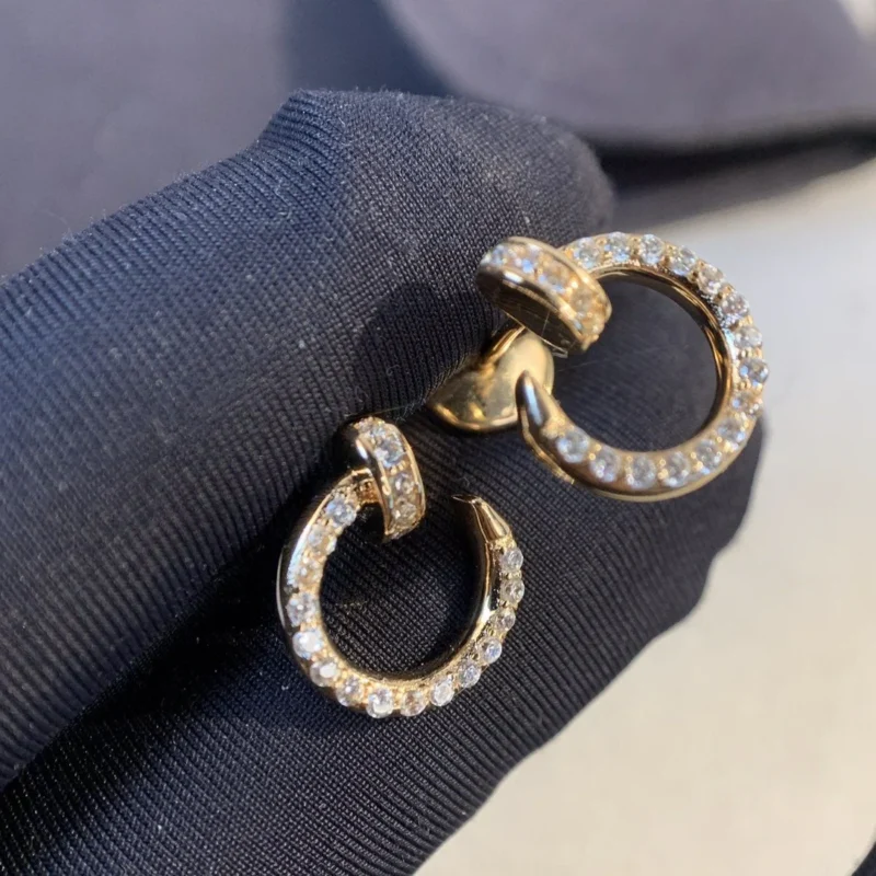 JUSTE EARRINGS GOLD DIAMONDS