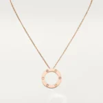 LOVE NECKLACE 16MM 3 DIAMONDS