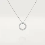 LOVE NECKLACE ADJUSTABLE SILVER