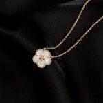 LUCKY WHITE MOP PLUM BLOSSOM NECKLACE