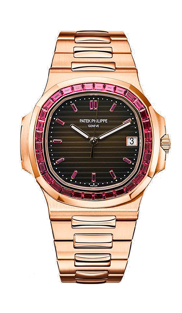 patek-philippe-nautilus-rose-gold-ruby-bezel-ref-5723-112r-001-dubailuxurywatch-2 Patek Philippe Nautilus Watch - Rose Gold Bezel 5723 - Image 1