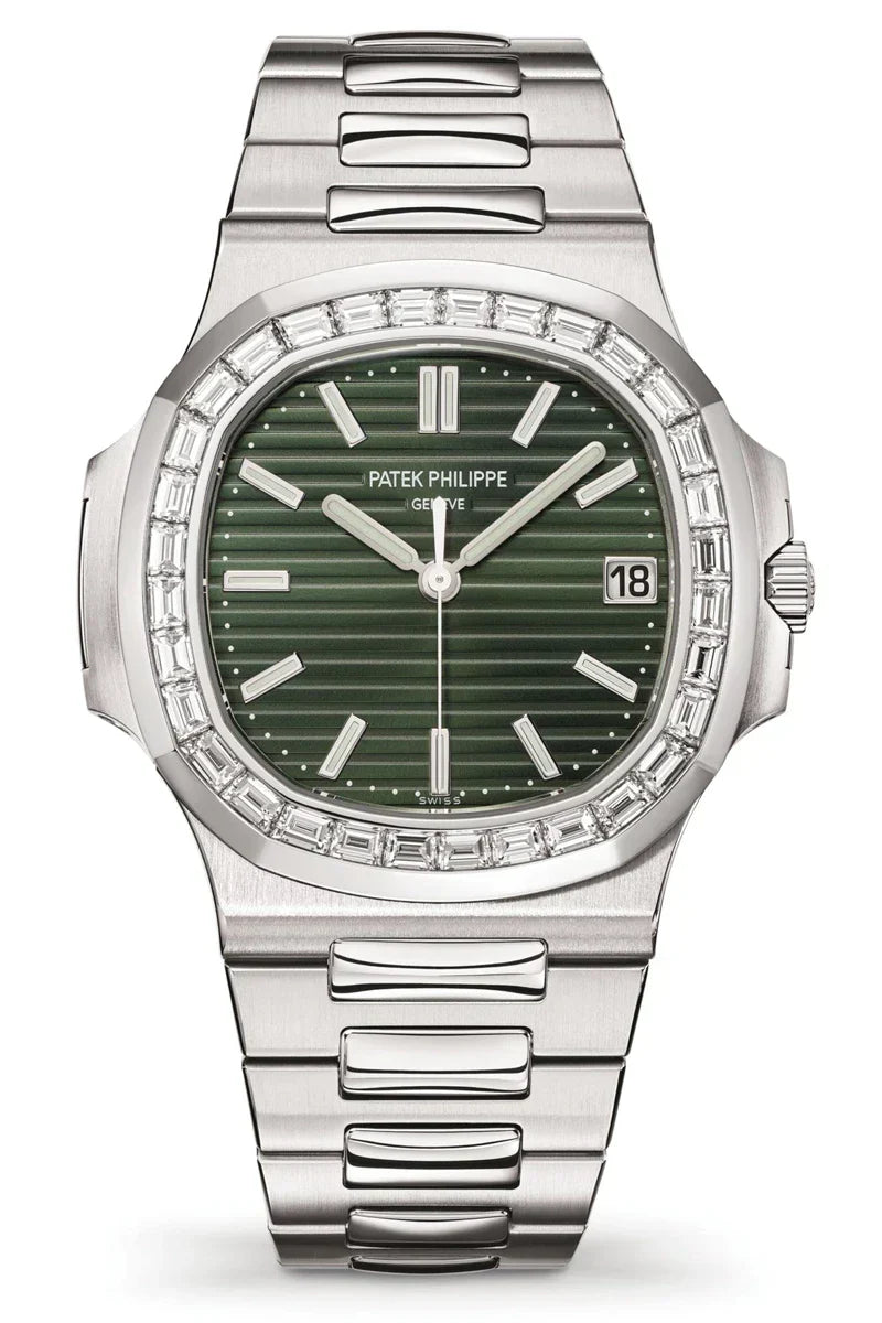 patekphilippe57111300anautilusselfwinding Patek Philippe Nautilus Watch - 5711 1300a Steel Diamond - Image 1