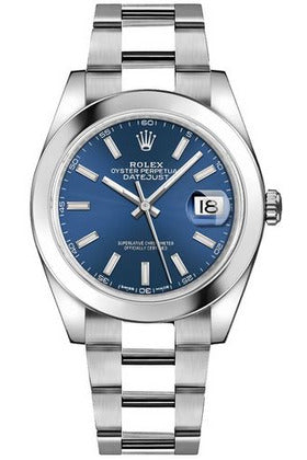 rolex-datejust-41-blue-dial-men-s-watch-126300-0001-dubailuxurywatch-5 Rolex Datejust 41 Blue Dial Watch - Image 1