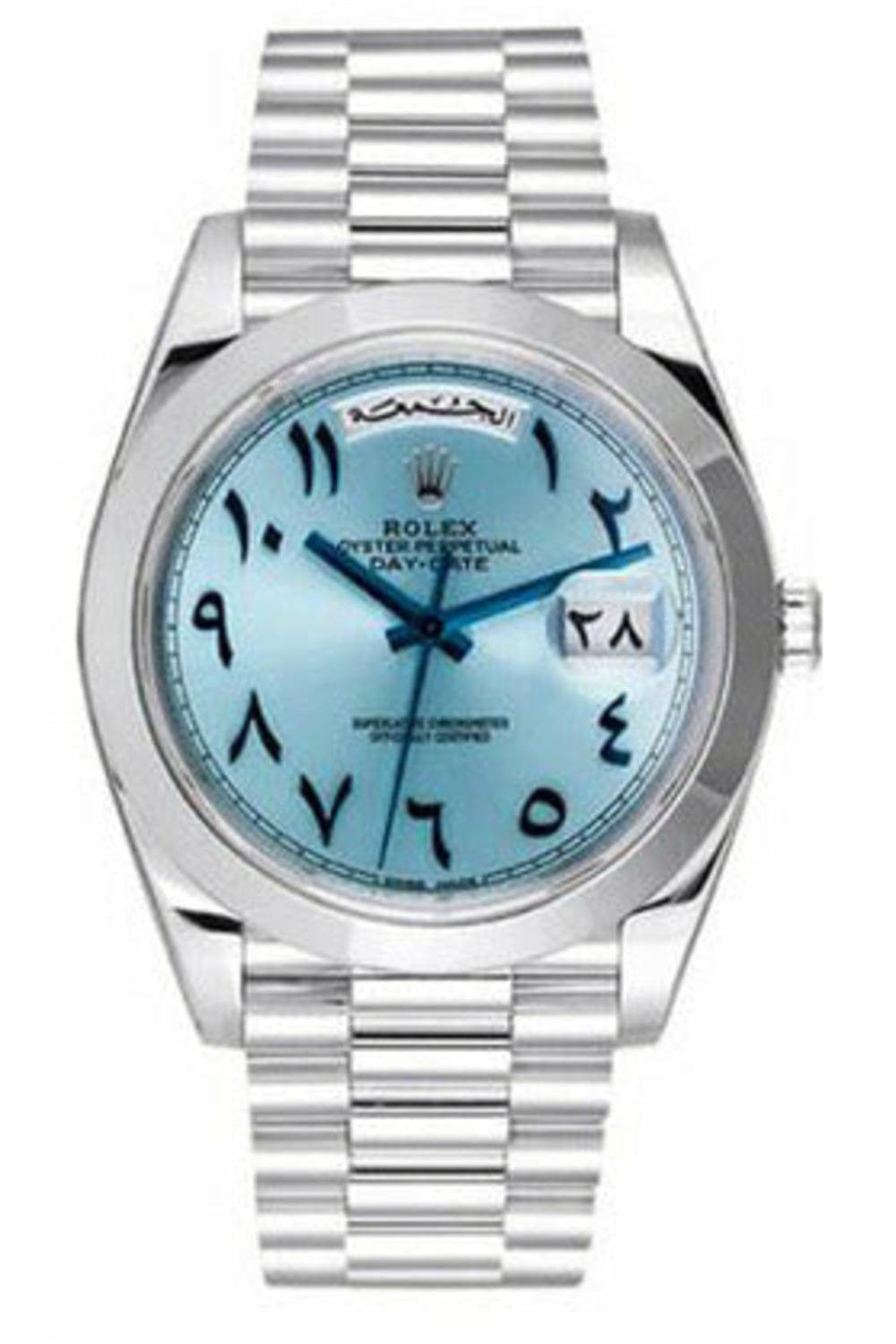 rolex-day-date-platinum-arabic-40mm-dubailuxurywatch-4 Rolex Day-Date Watch - Image 1