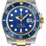 Rolex Submariner Date Two Tone Blue Dial Watch
