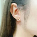 FRIVOLE FLOWER PINK EARRINGS - Image 2
