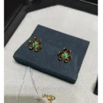 FRIVOLE FLOWER MALACHITE EARRINGS - Image 4