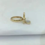 SWEET CLOVER WHITE MOP RING - Image 6