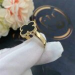 CLOVER ONYX RING - Image 4